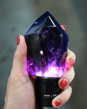 Rare Deep Purple Amethyst Point