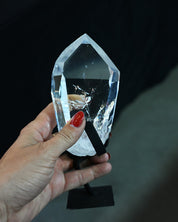 Clear Quartz Point on Stand