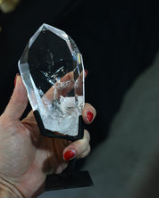 Clear Quartz Point on Stand