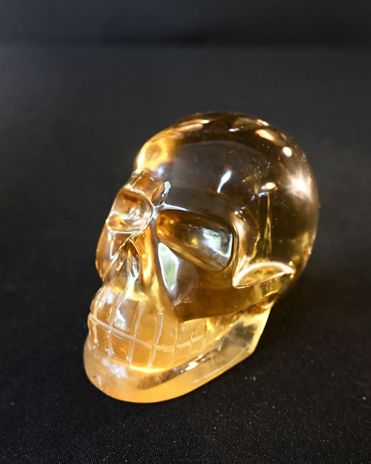 Natural Citrine Skull 1.7lbs