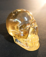 Natural Citrine Skull 1.7lbs