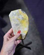 Golden Healer Quartz on Stand yes