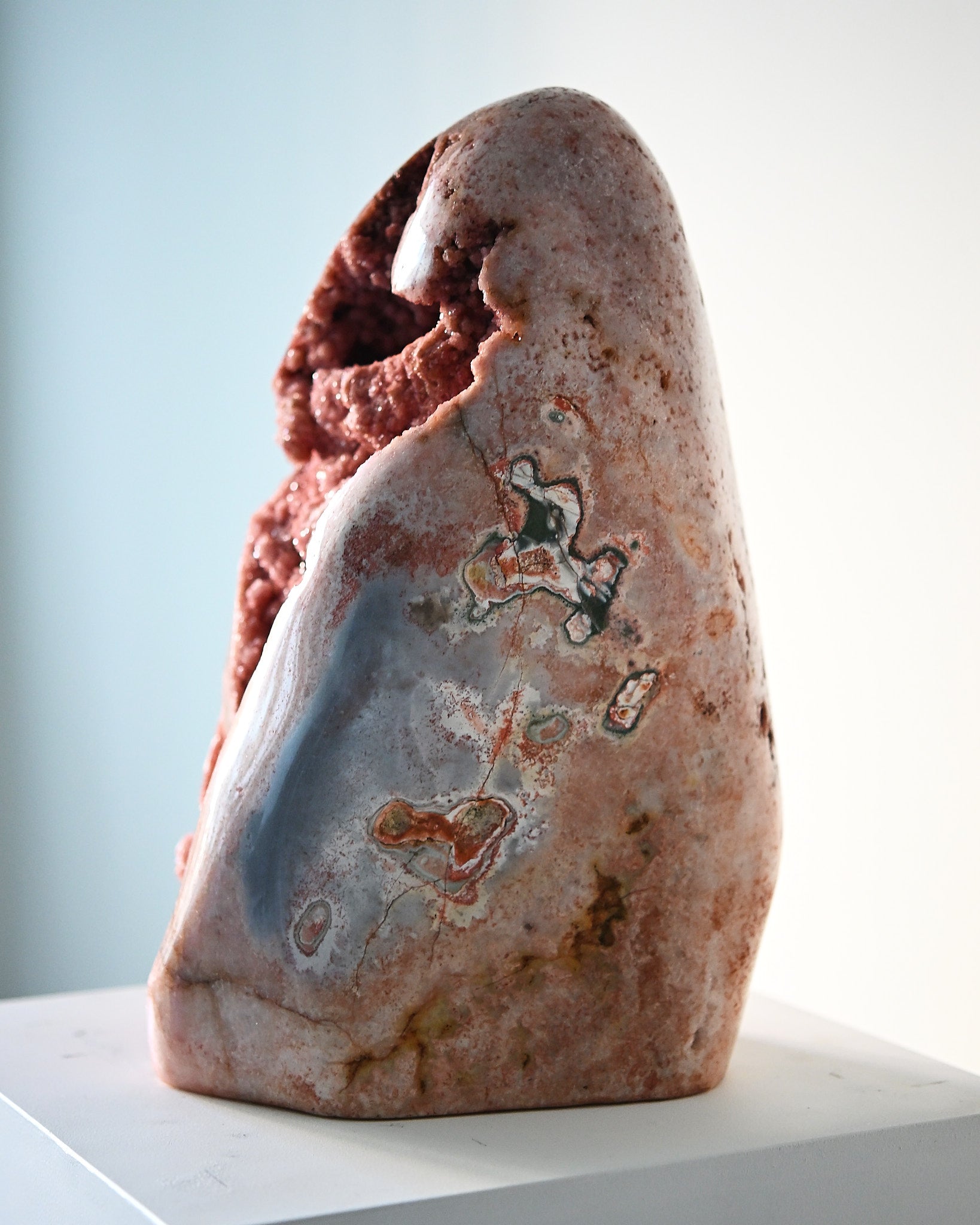 Rare Massive Pink Amethyst Geode Statement 35lbs