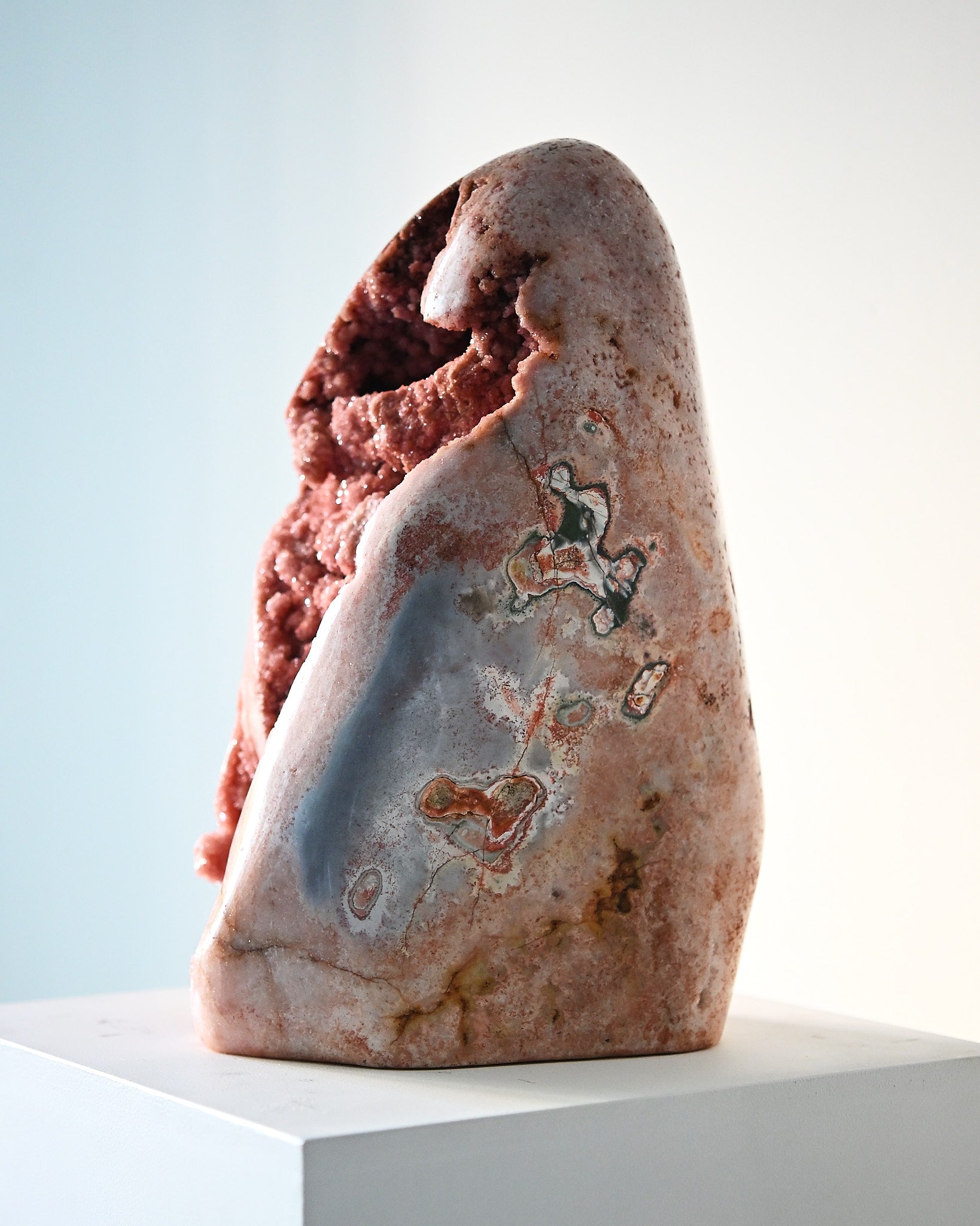 Rare Massive Pink Amethyst Geode Statement 35lbs