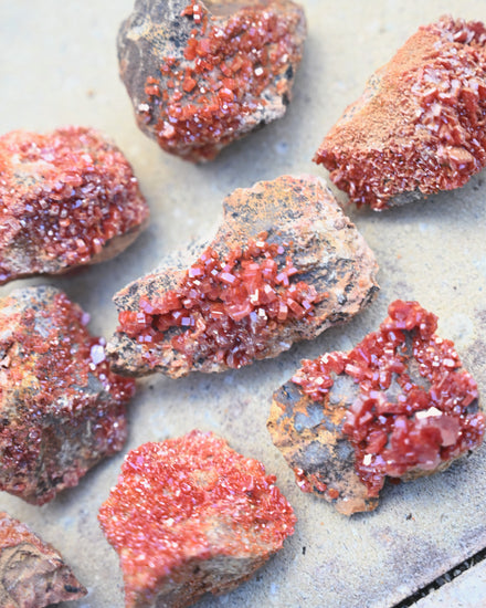 Mini Vanadinite specimen — Vanadinite crystal specimen