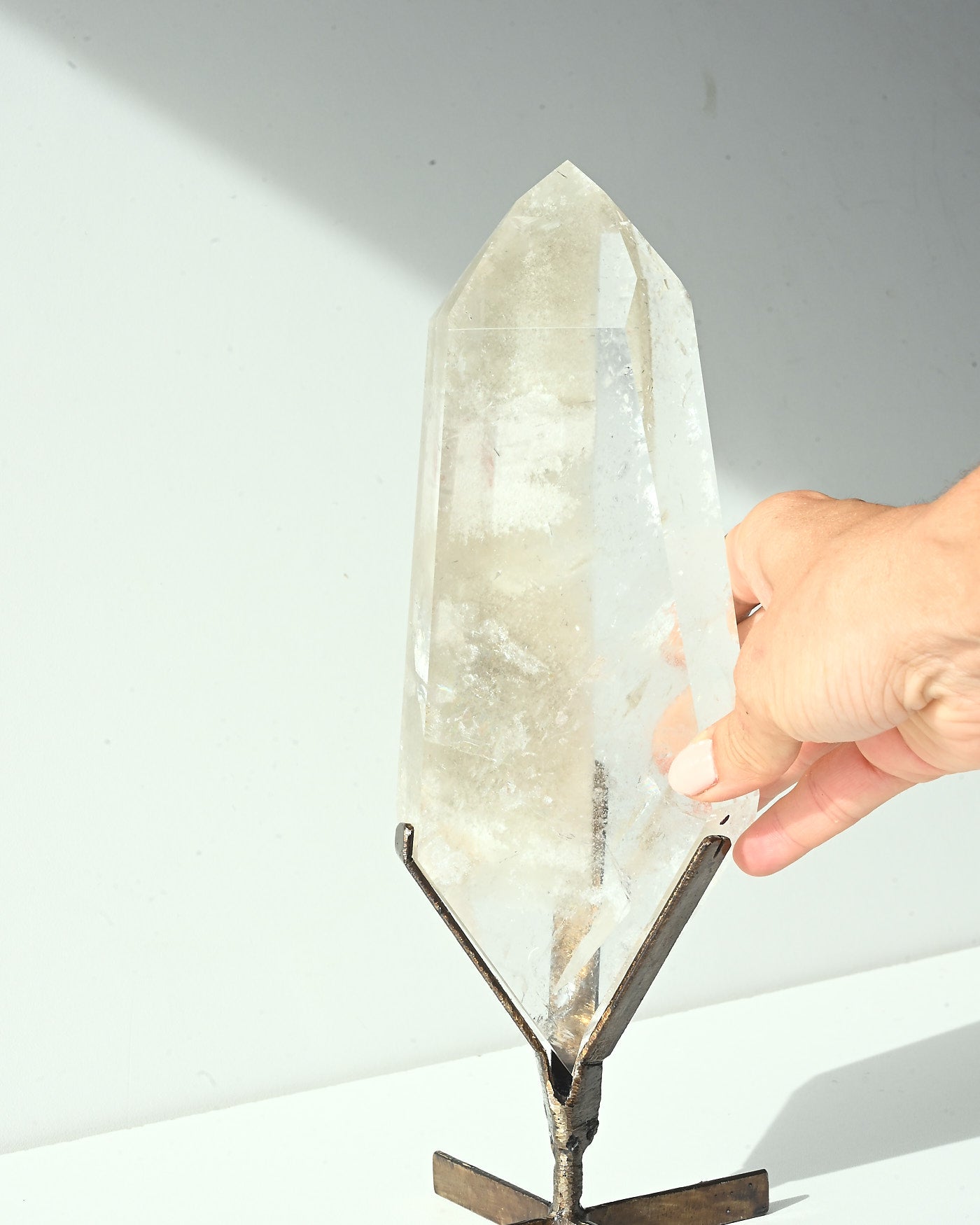 Clear Quartz on Stand 1.5kg