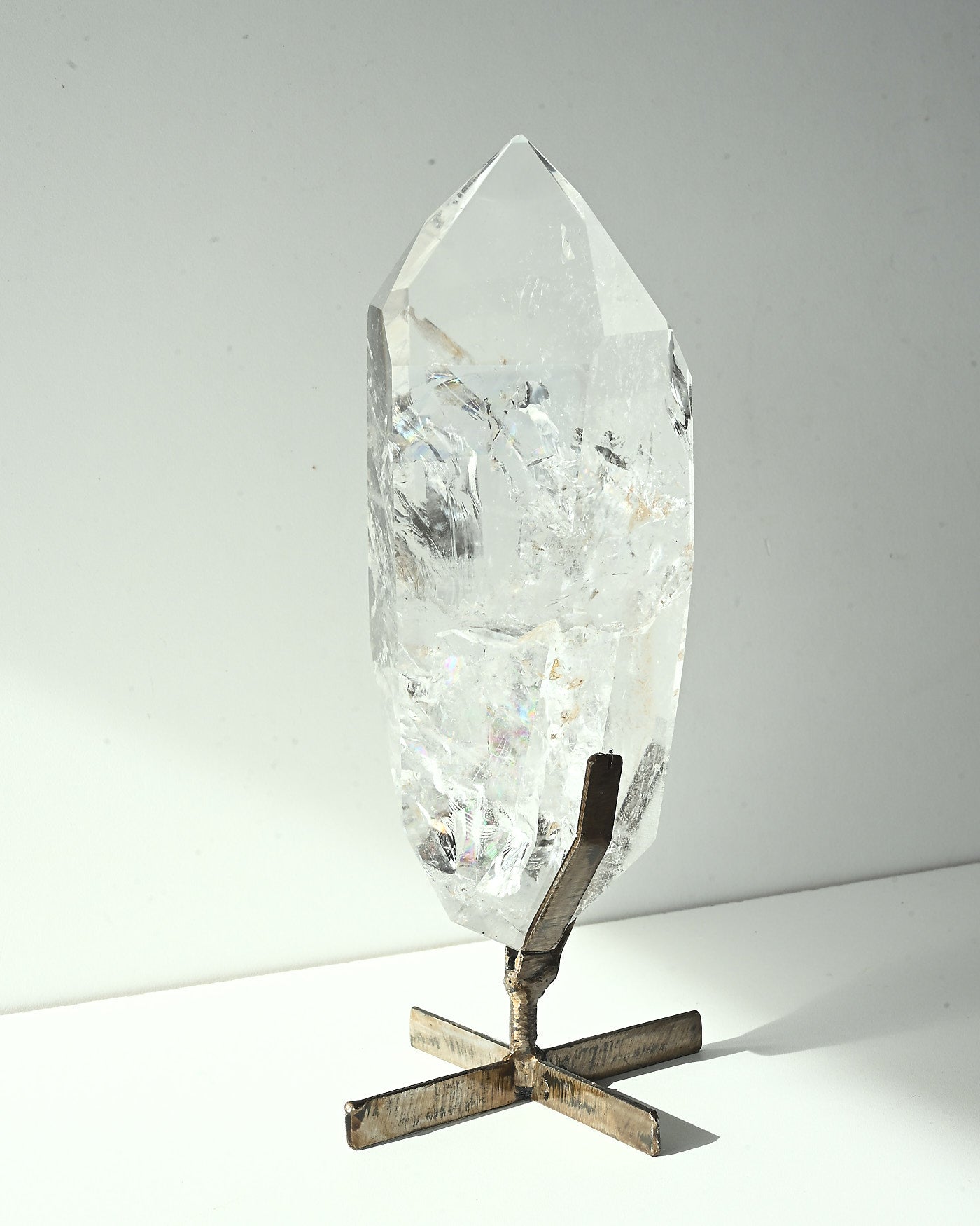 Clear Quartz on Stand 3.6 lbs