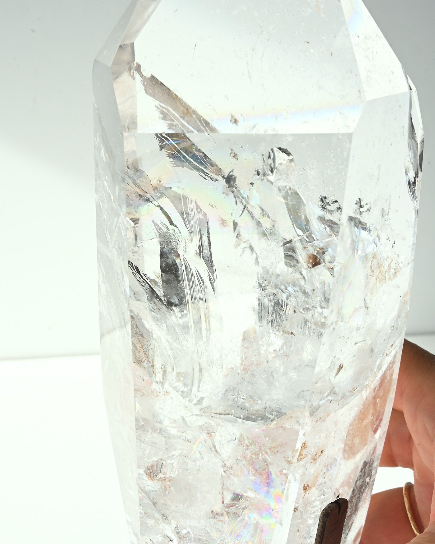 Clear Quartz on Stand 3.6 lbs