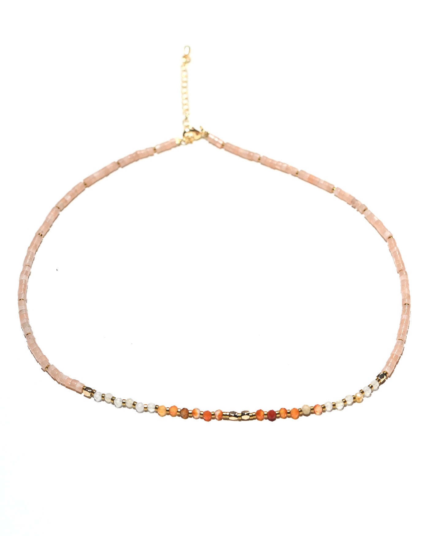 Energize Necklace - Carnelian, Citrine + Sunstone