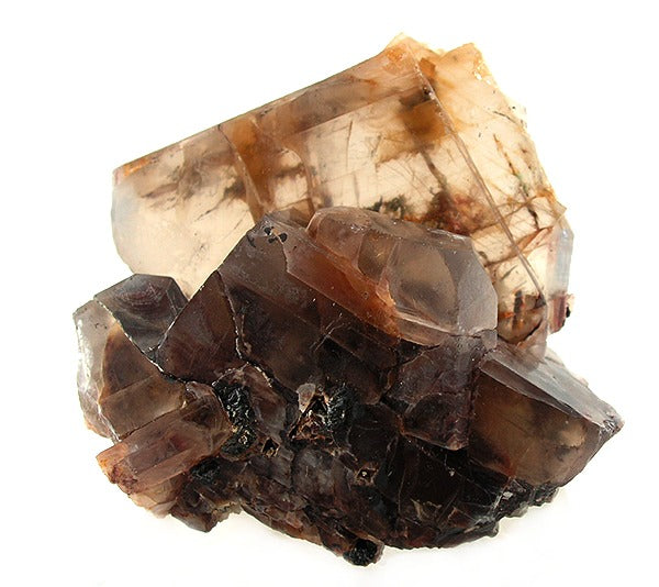 Moonstone crystal — White, peach, gray specimen, Monoclinic crystal system