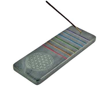 Flower of Life Chakra Incense Strip Burner