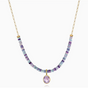 Fluorite & Amethyst Beaded Necklace