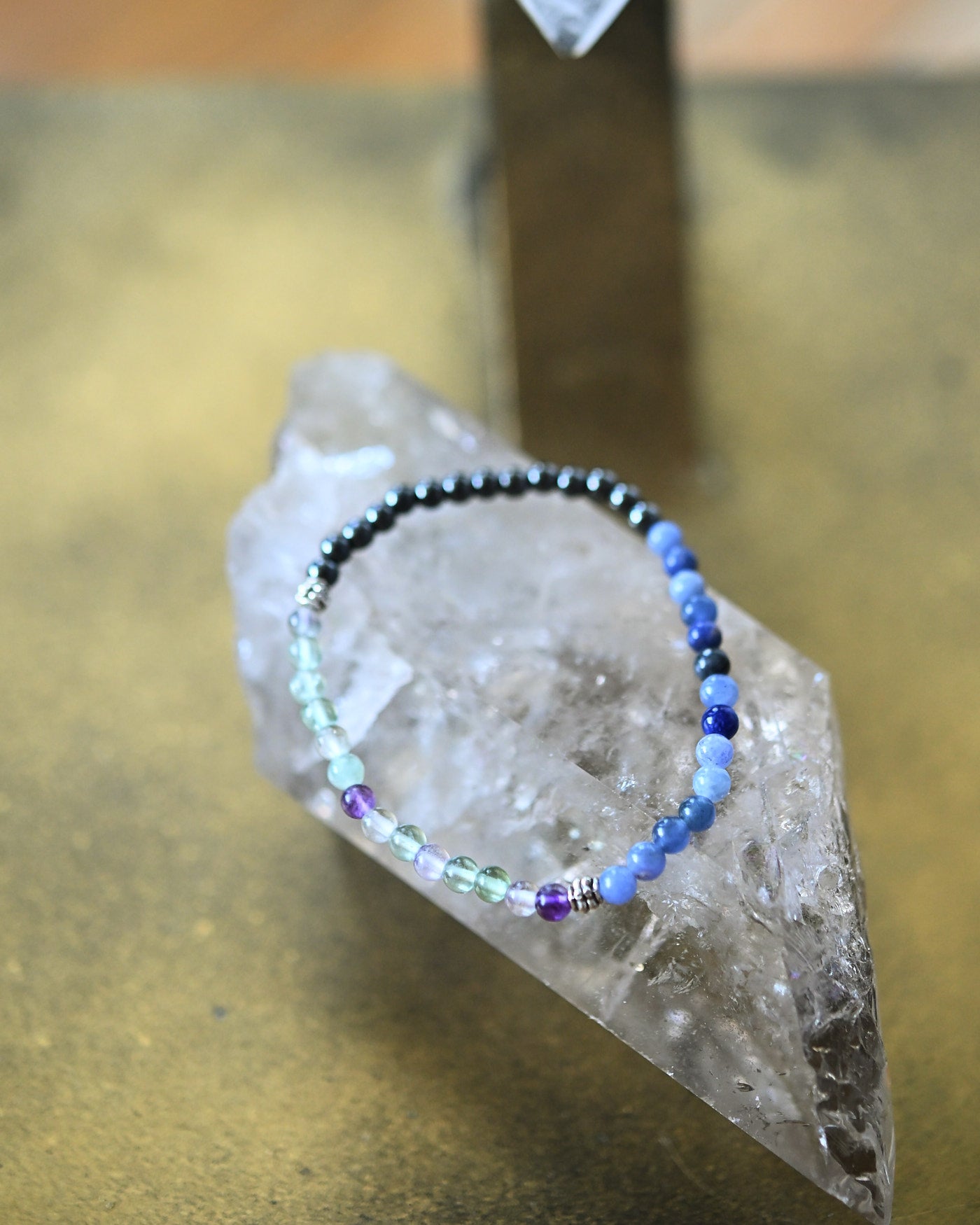 Focus & Concentration Bracelet - Sodalite, Hematite + Fluorite