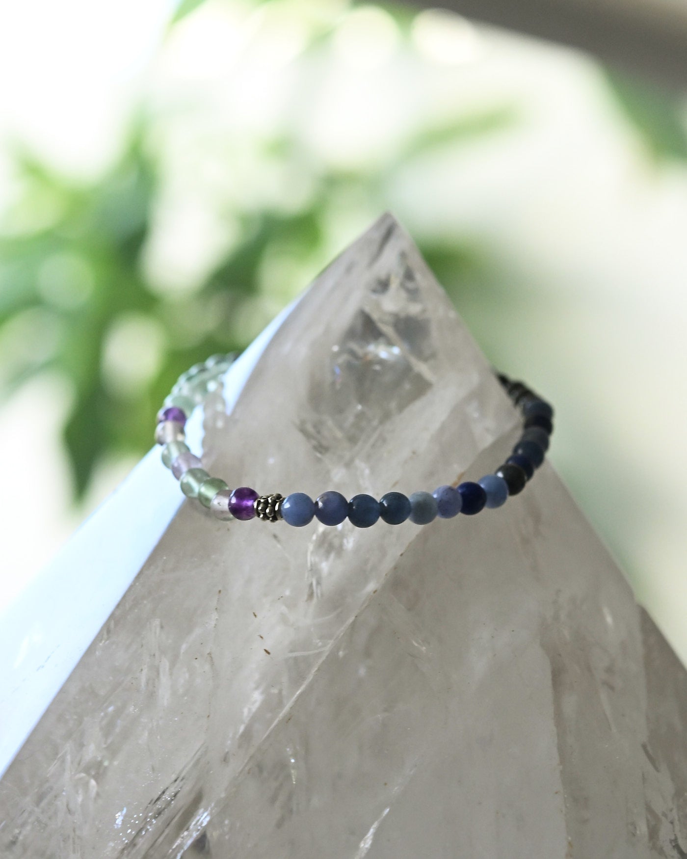 Focus & Concentration Bracelet - Sodalite, Hematite + Fluorite