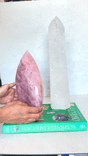 Statement Rose Quartz Flame + Clear Quartz Tower Bundle
