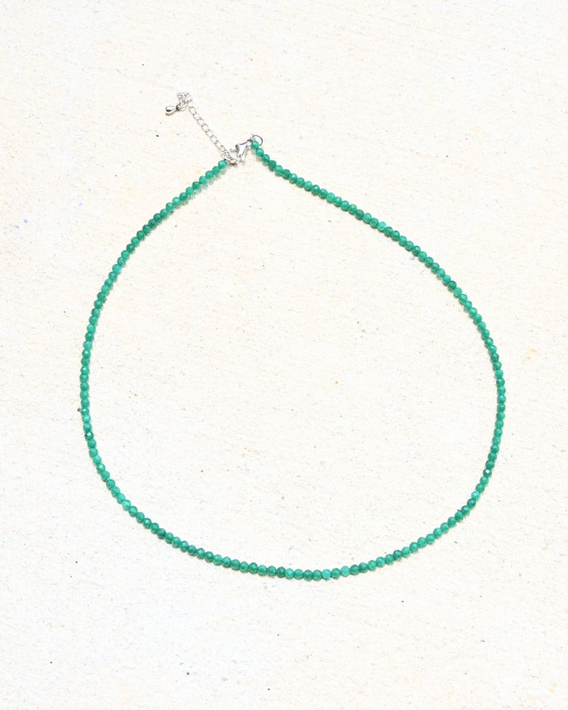 Green Jade Beaded Necklace