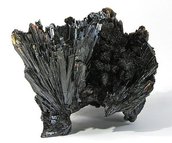Goethite crystal — Brown, black, yellow-brown specimen, Orthorhombic crystal system