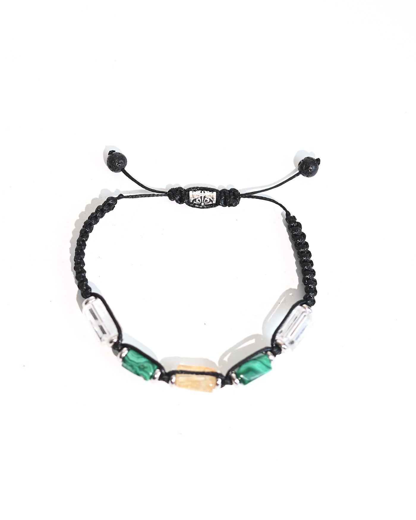 Transformation Bracelet — Clear Quartz, Malachite & Citrine