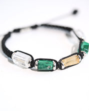 Transformation Bracelet — Clear Quartz, Malachite & Citrine