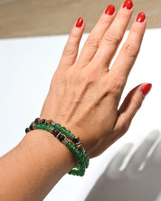 Jade & Tiger’s Eye Bracelet – LUCK