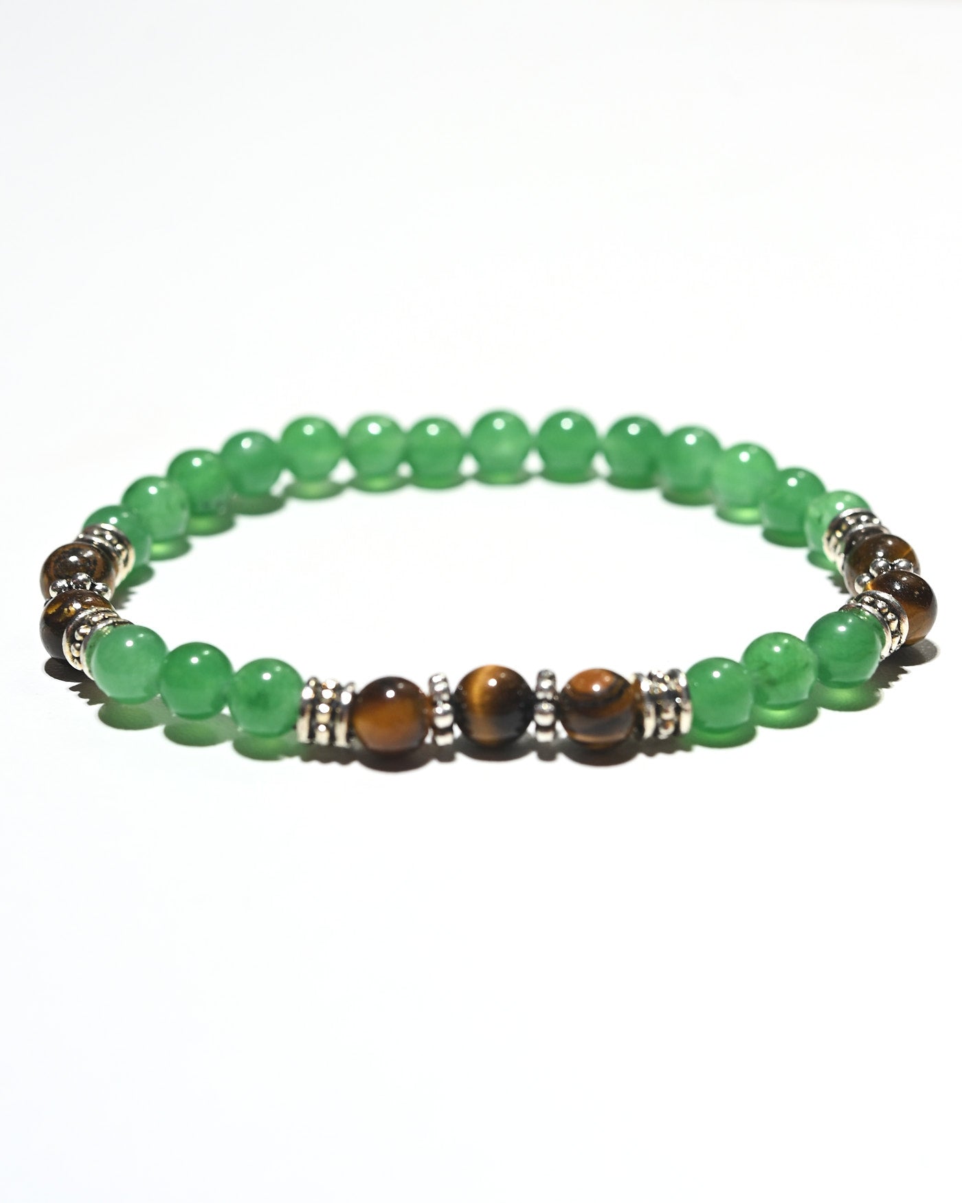 Jade & Tiger’s Eye Bracelet – LUCK