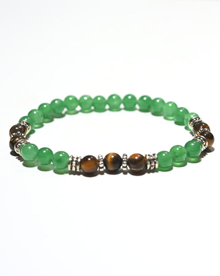 Jade & Tiger’s Eye Bracelet – LUCK — Jade crystal specimen