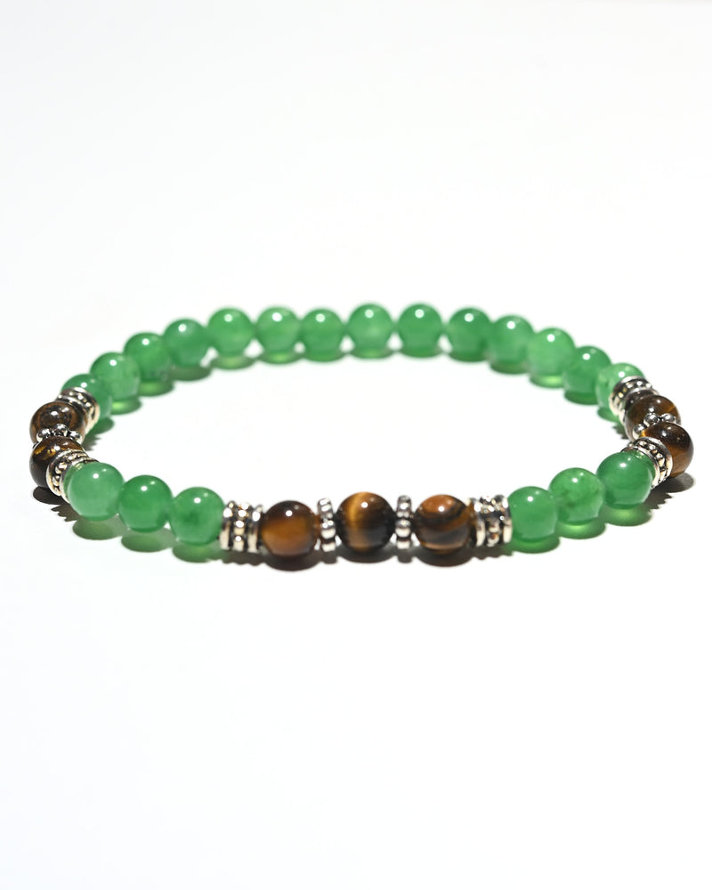 Jade & Tiger’s Eye Bracelet – LUCK