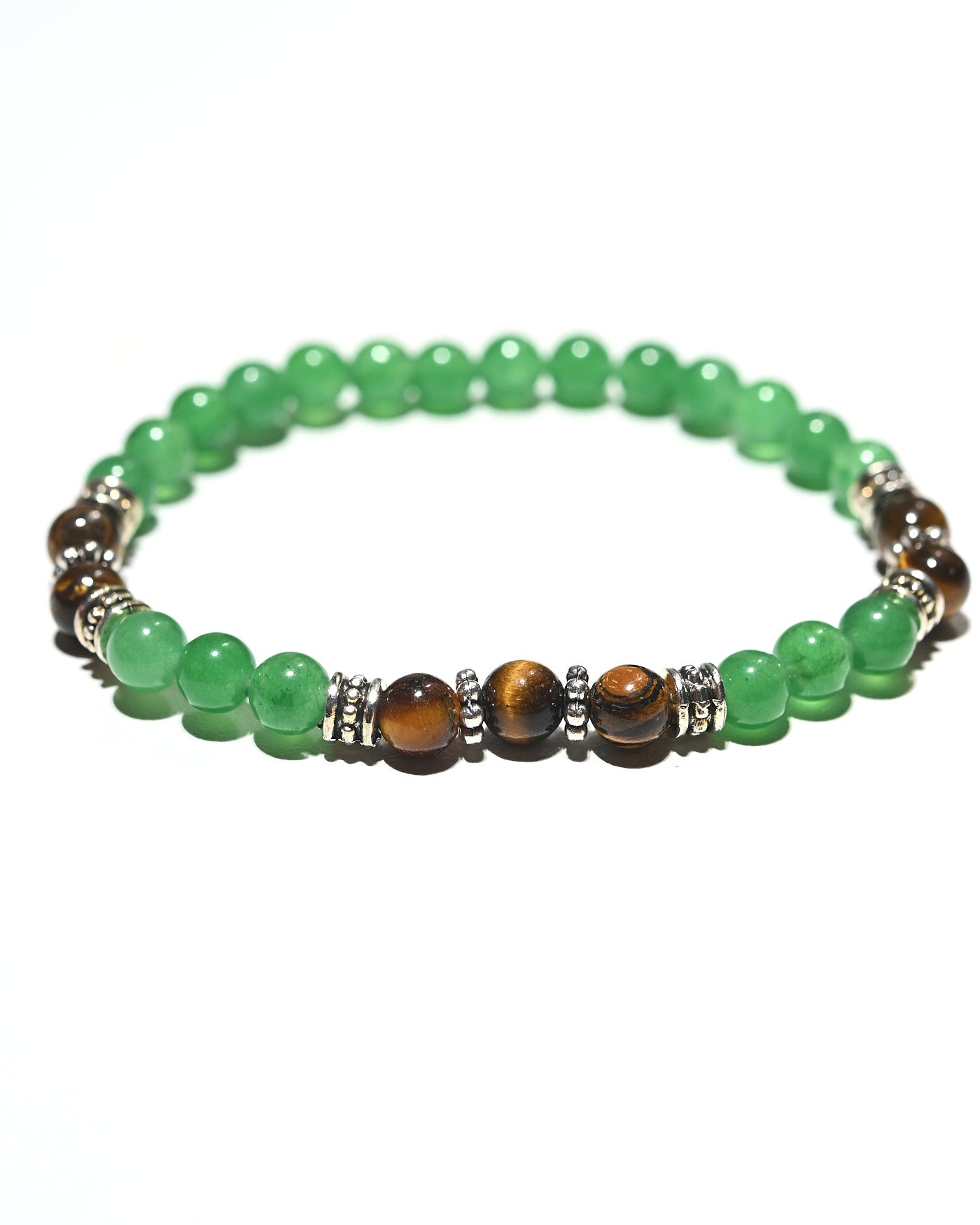 Jade & Tiger’s Eye Bracelet – LUCK