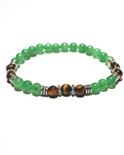 Jade & Tiger’s Eye Bracelet – LUCK