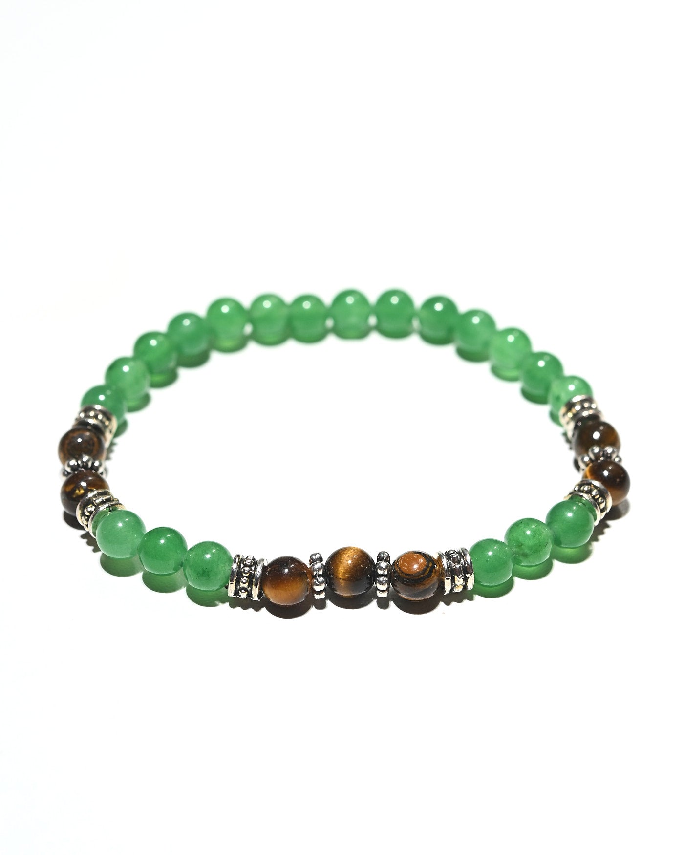 Jade & Tiger’s Eye Bracelet – LUCK