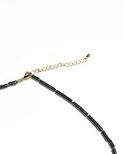 Clarity Necklace - Hematite, Howlite + Clear Quartz