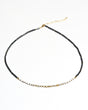 Clarity Necklace - Hematite, Howlite + Clear Quartz