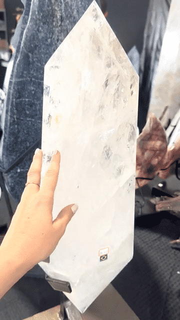 44lb XXL  Double-Terminated Quartz Point on Custom Stand