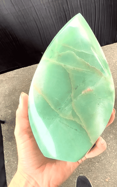 XL Green Aventurine Flame 4lbs