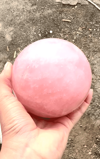XL Rose Quartz Sphere 4lbs