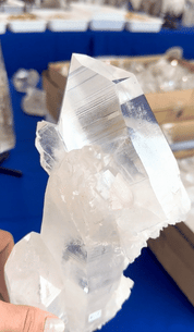 Clear Quartz Cluster on Stand III