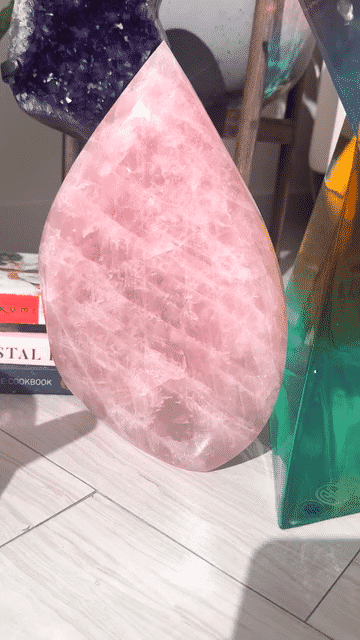 Statement Rose Quartz Flame 11.2lbs