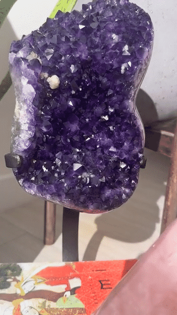 XL Amethyst Crystal Geode on Stand 11.6bs