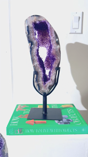 Amethyst Crystal Geode on Stand 9.9lbs