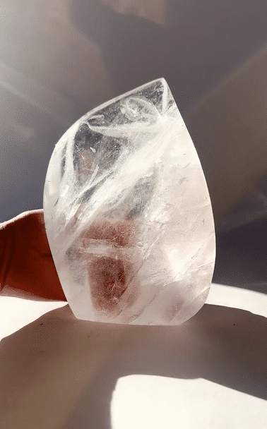 Clear Quartz  Wave Flame 6.6lbs