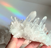 Lemurian Quartz Cluster 4in