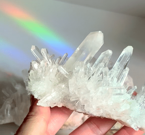Lemurian Quartz Cluster 4in