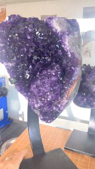 XL Amethyst Geode on Stand 9.7lbs