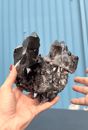 Arkansas Smoky Quartz Cluster 4 lbs
