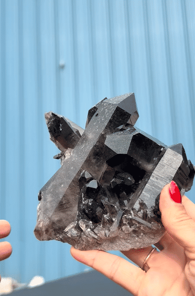 Arkansas Smoky Quartz Cluster 1.8 lbs