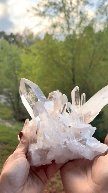 Arkansas Clear Quartz Cluster 3 lbs — Fisher Mountain