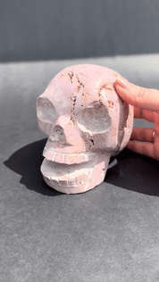 Phosphosiderite Skull  3.7lbs – Peru
