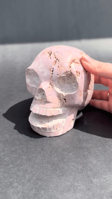Phosphosiderite Skull  3.7lbs – Peru