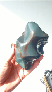 Rainbow Obsidian Abstract Freeform 4in