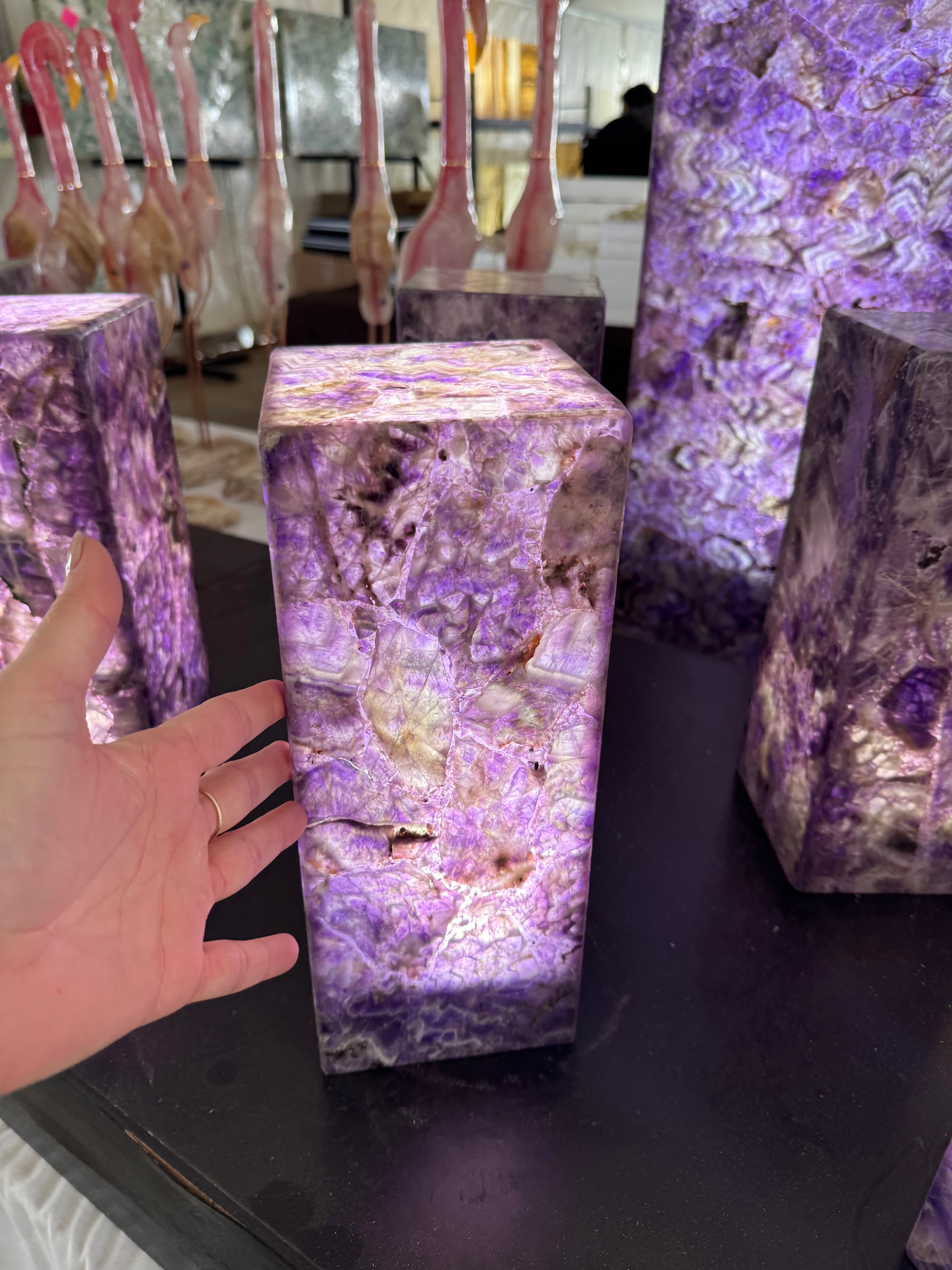 Amethyst Lamp 14in